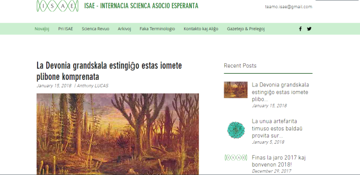 ISAE (Aktualaĵoj de Scienca Revuo)