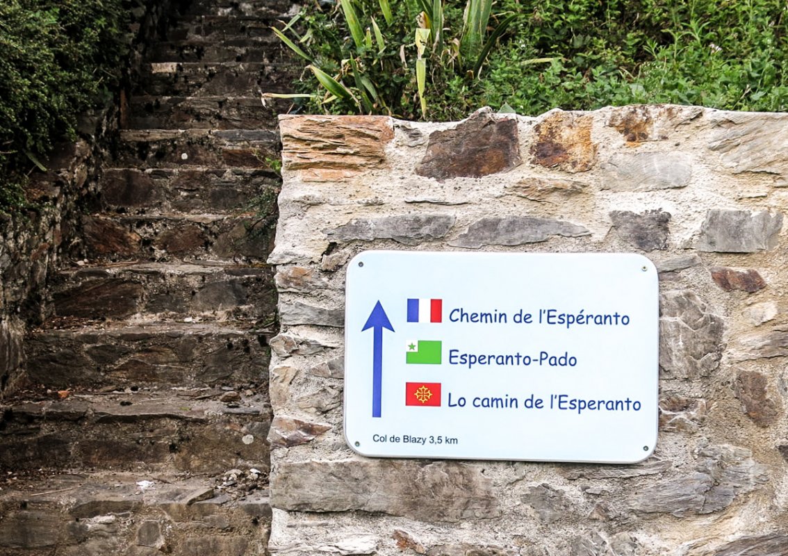 Chemin de l'espéranto, à Burret