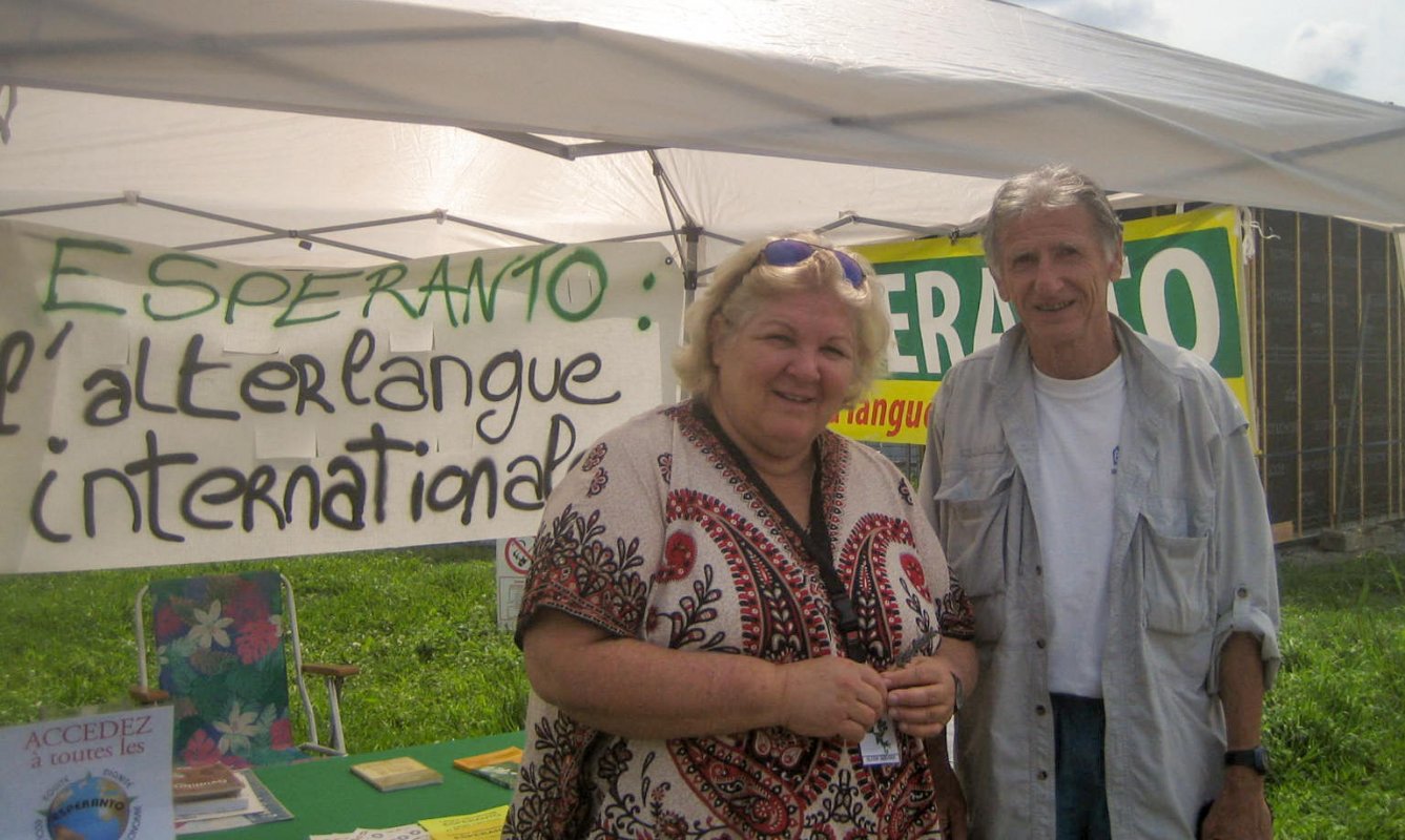 Stand Espéranto au Festival Emmaüs, Pau